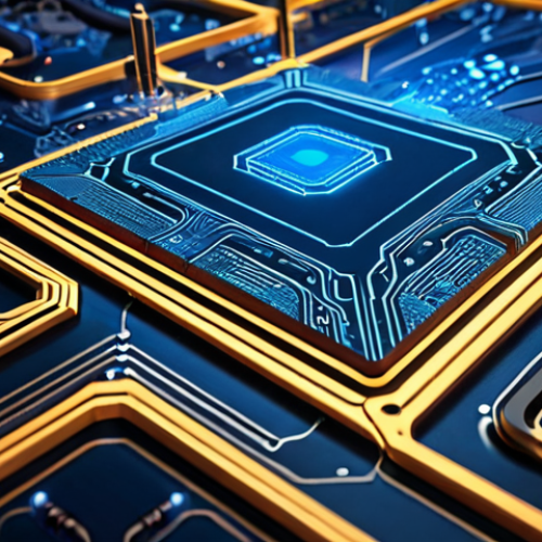 Home 8 **Prompt 1:** A close-up, abstract architectural blueprint of a microchip, where intricate circuit patterns are formed by flowing lines of code. The design is precise and complex, glowing with digital energy, illustrating the concept of Hardware Description Languages (HDL) as the "invisible architects" sculpting silicon with logic. The background subtly suggests a vast, interconnected digital world. High detail, futuristic, concept art, digital design, abstract beauty, cinematic lighting.
