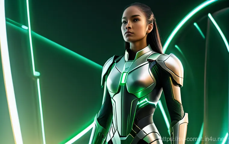 TCP IP 네트워크 모델 - **Prompt:** A fantastical, ethereal scene featuring numerous small, geometrically perfect digital "p...