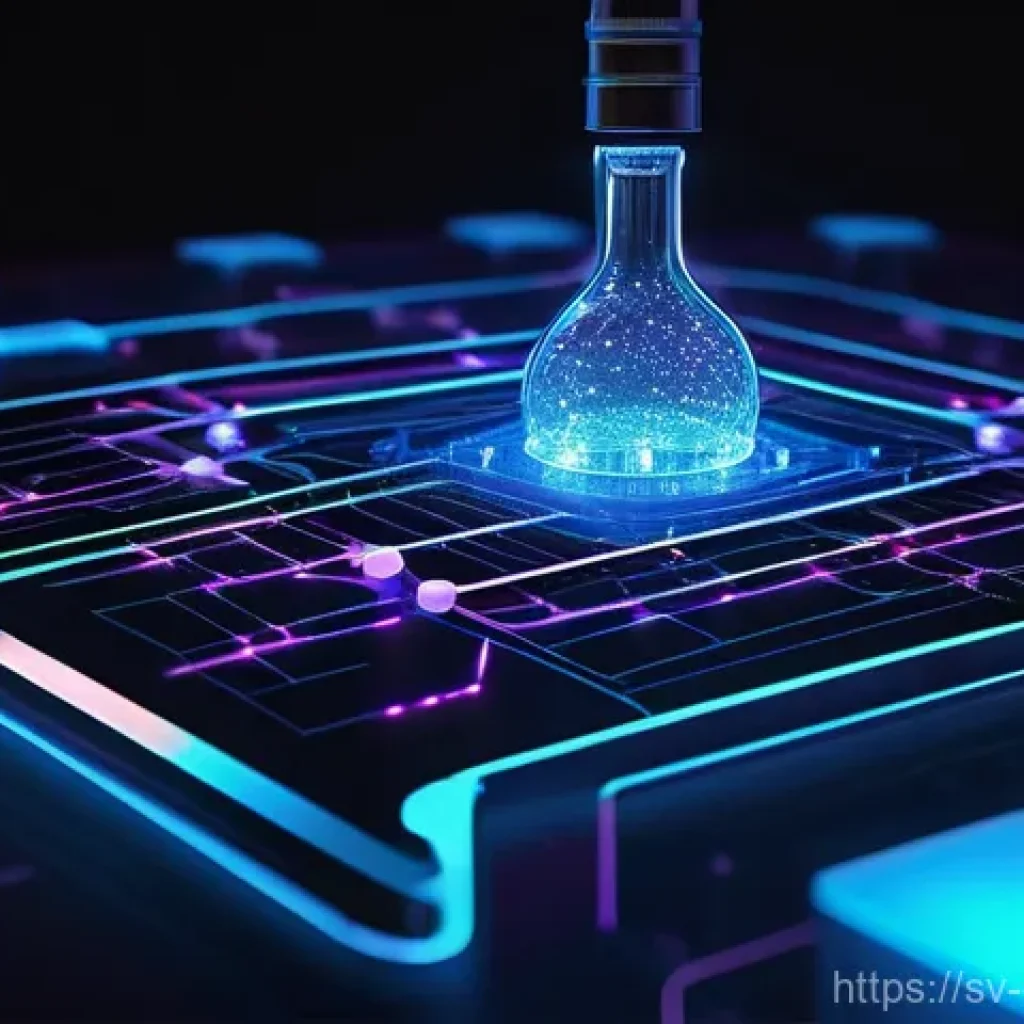 강화 학습 기법 - **Prompt:** "A sleek, futuristic AI agent, depicted as a glowing, abstract neural network entity, is...