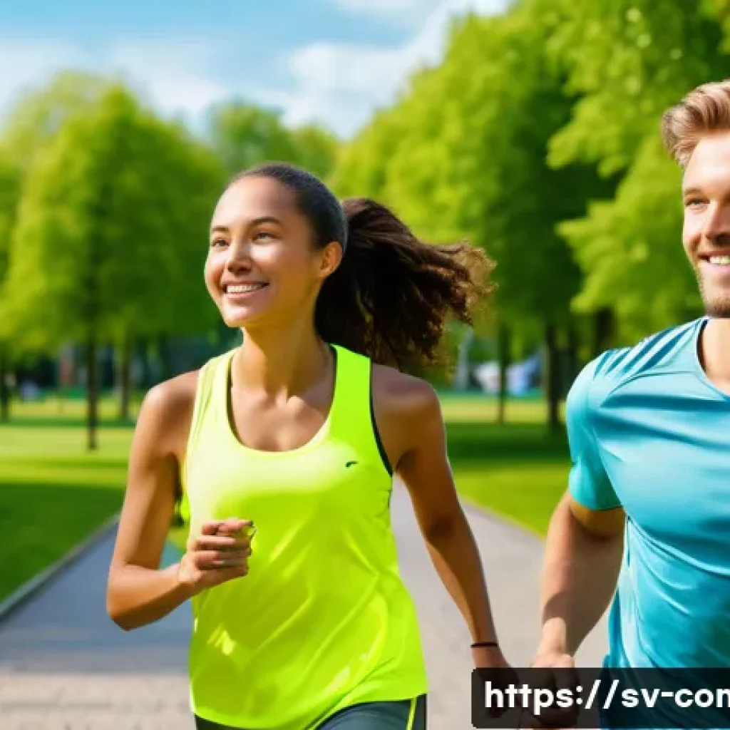 스마트 헬스케어 기술 - Image Prompt: Energetic Smart Health Integration in a Swedish Park**

"A diverse group of healthy yo...