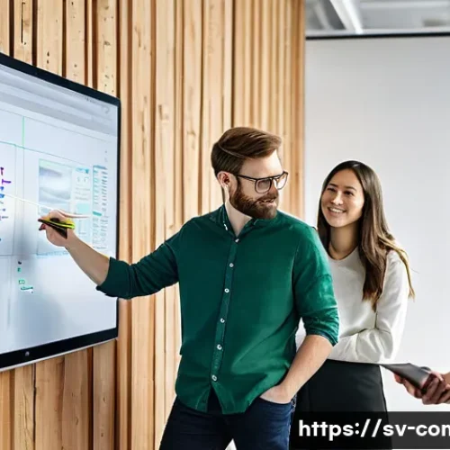 Home 29 소프트웨어 공학 - **Prompt:** "A diverse group of five software engineers, casually yet professionally dressed, collab...