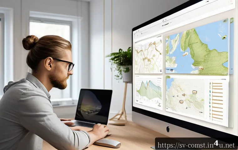 모바일 네이티브 앱 개발 - A modern Swedish mobile app design workspace scene showing a UX designer analyzing user behavior dat...