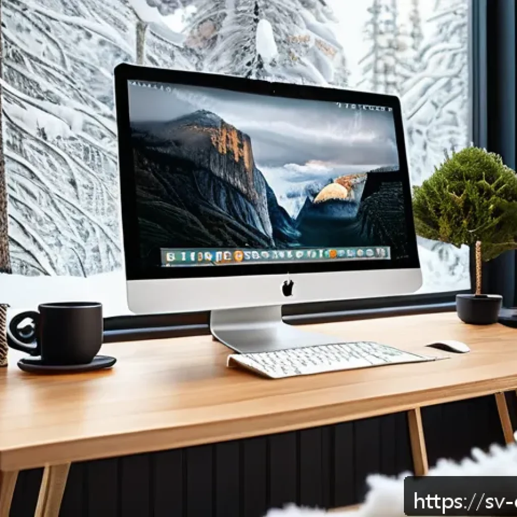 파이썬 데이터 분석 - A modern Scandinavian home office setup focused on data science: a sleek wooden desk with a large wi...