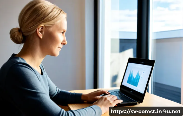 자연어 처리 NLP - Photorealistic Scandinavian office scene, a Swedish data analyst using a laptop with an abstract spe...