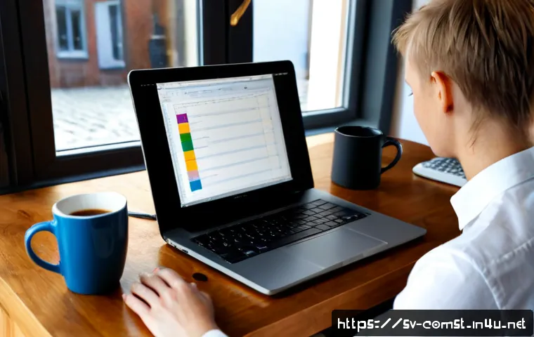 Home 17 프로그래밍 기초 - Photorealistic beginner programmer studying at a clean Scandinavian home desk in Stockholm, laptop s...